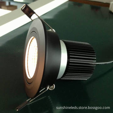 Black Color 6W/10W LED Round /Rectangular /Recessed LED Downlight